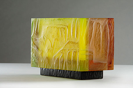 IN THE GARDEN, mould-melted glass, glued, cut, 18 × 25 × 12 cm, 2006
foto M. Pouzar