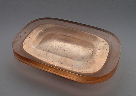 BILL, mould-melted glass, cut, 6 × 26 × 19 cm, 2003
foto author